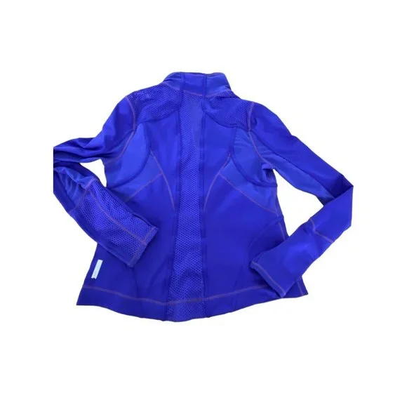 Zella Double Mesh Workout Track Jacket Purple size XL Slimming Cooling - Picture 15 of 16